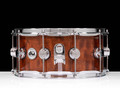DW Collector's Series 6.5x14 Snare - Giant Quilted Sapeli, Natural High Gloss, Chrome Hardware