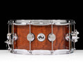 DW Collector's Series 6.5x14 Snare - Giant Quilted Sapeli, Natural High Gloss, Chrome Hardware