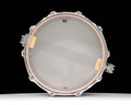 DW Collector's Series 7x14 Snare - Mapa Burl, Natural High Gloss, 2 row Chrome Hardware - bottom view