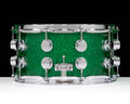 DW Collector's 7x14 SSC Maple Snare - Green Glass w/ Chrome HW