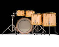 Yamaha PHX 5pc Shell Pack - Matte Natural with Gold Hardware, full kit rear view