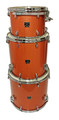 Used - Tama Superstar Classic 4-piece Rock Shell Pack, Tangerine Sparkle (Bags included)