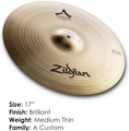Zildjian 17" A Custom Projection Crash Cymbal