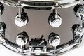 DW Collector's Series 8x14 Black Nickel Over Brass Snare Drum with Chrome Hardware