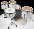 DW Performance Series 4pc Drum Kit White Marine 10/12/16/22
