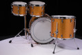 Gretsch Brooklyn Series Gold Sparkle 4 pc shell pack (DW double tom stand not included)