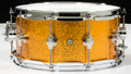DW Performance Series 6.5x14 Snare - Gold Sparkle - side view