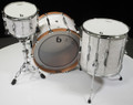 British Drum Company Lounge Series 3pc Shell Pack 12/16/22 -Windermere Pearl - Top