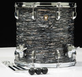 Ludwig Classic Maple Downbeat 3pc Shell Pack 12/14/20 - Vintage Black Oyster - Floor Tom