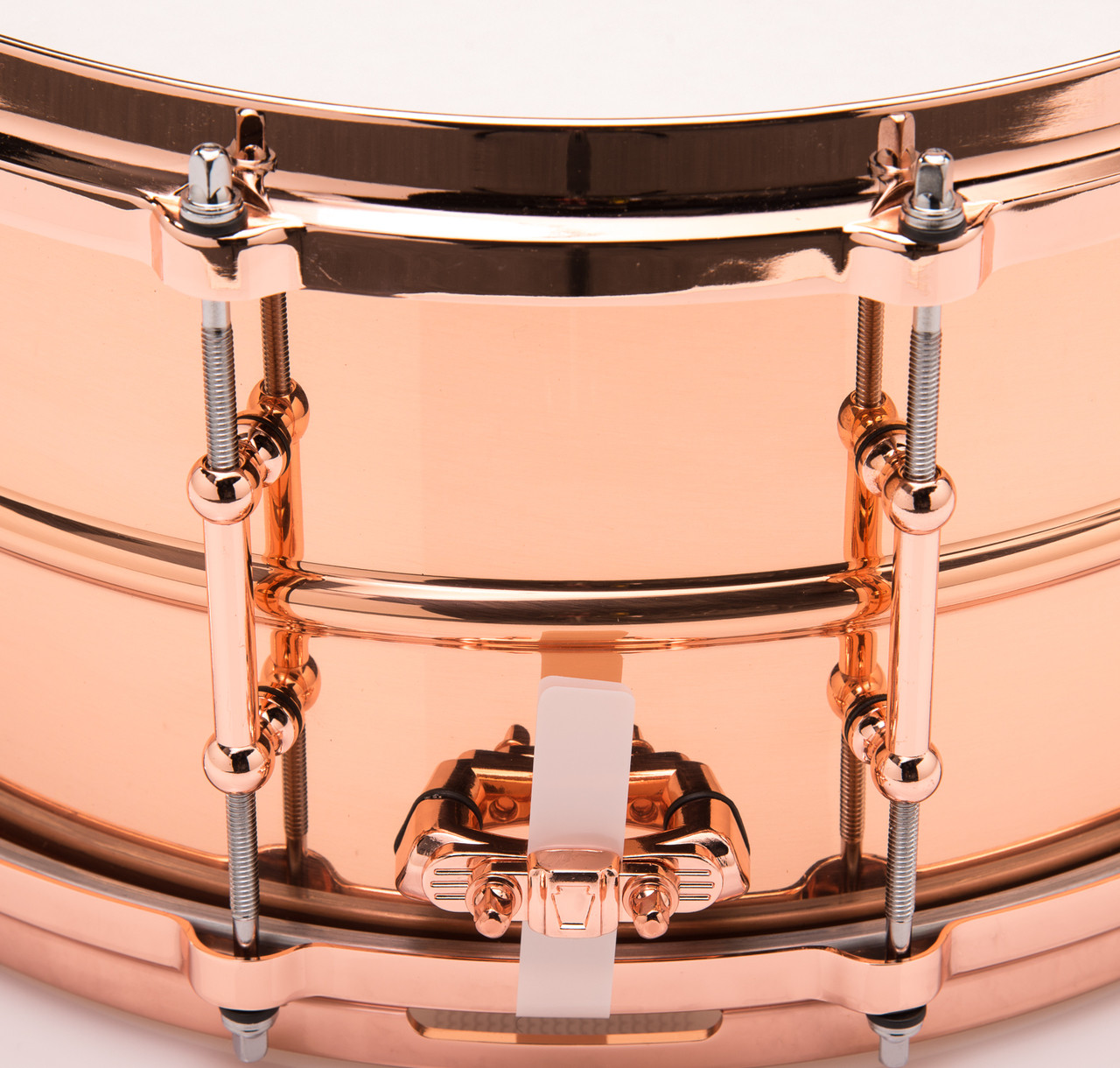Ludwig Smooth Copperphonic 6.5x14 Snare Drum w/ Copper Hardware