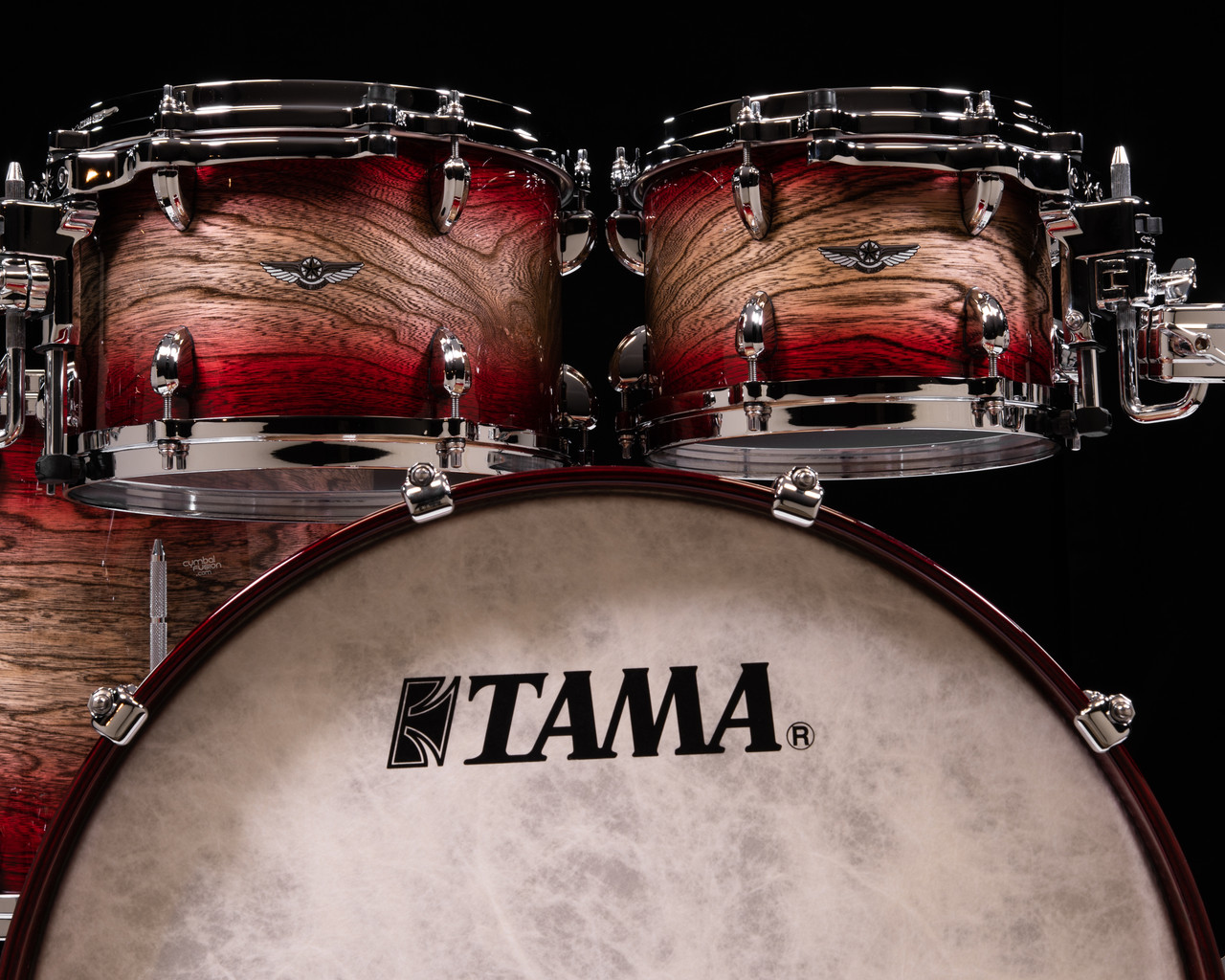 Tama Star Walnut 4pc Shell Pack - Garnet Japanese Sen Burst