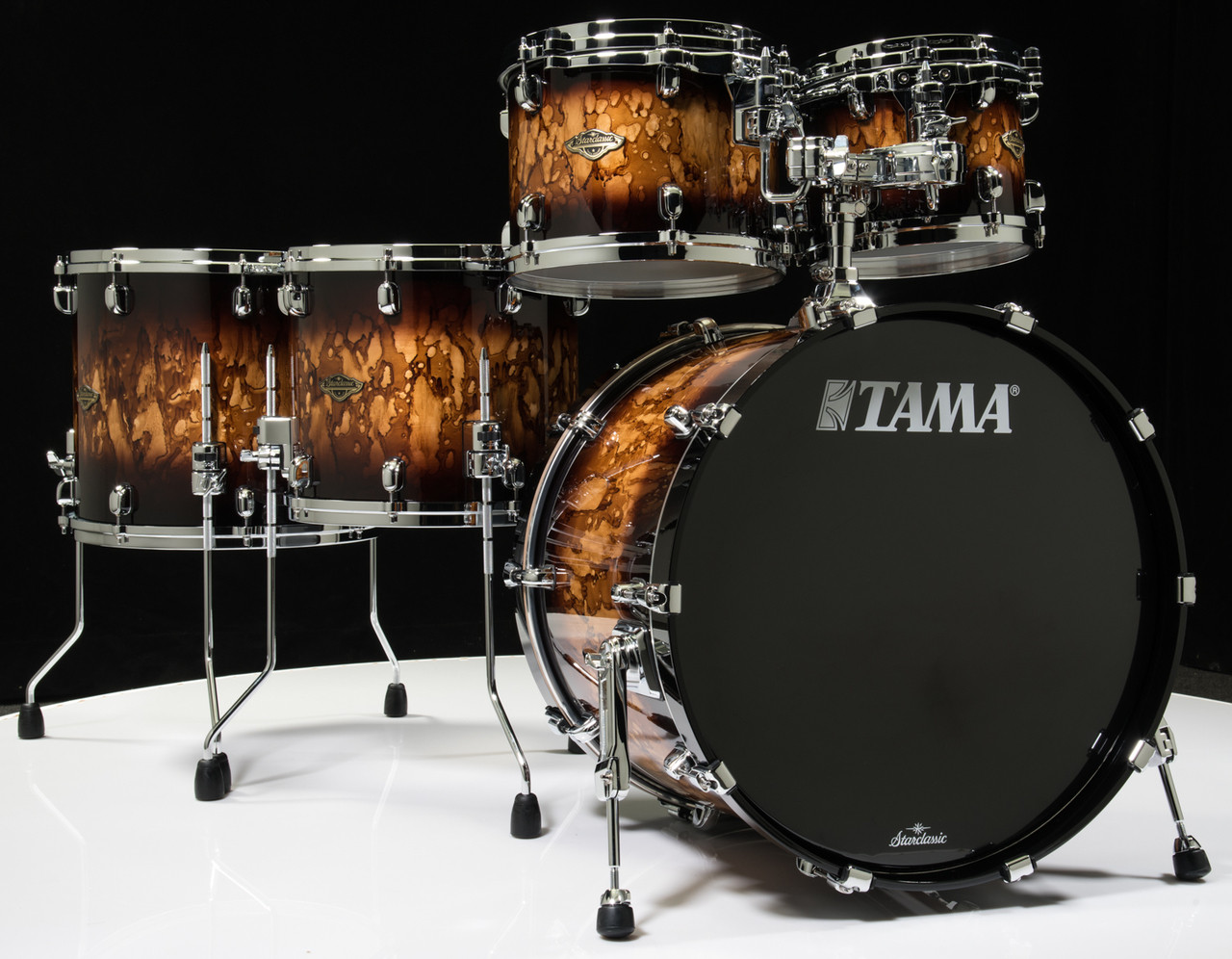 Tama Starclassic Walnut/Birch 5pc Shell Pack - Molten Brown Burst