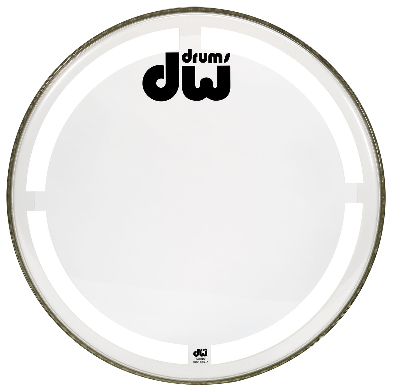 DW Coated/Clear Bass Drum Head - 22