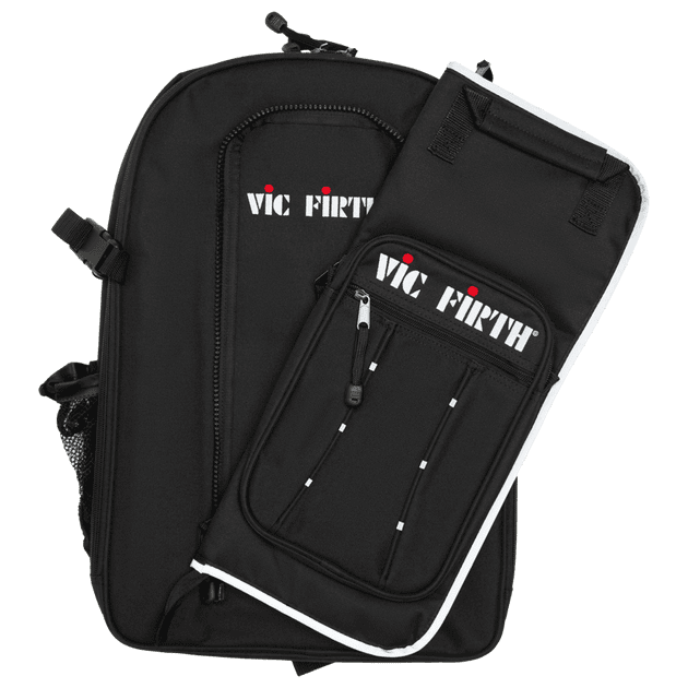 backpack with laptop compartment and detachable stick bag black Vic Firth VICPACK Drummer's Backpack w/Detachable stick bag