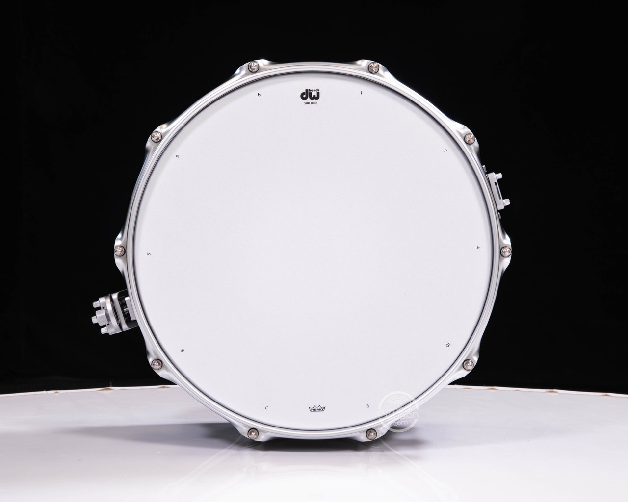 DW Collector's 6.5x14 Satin Black Nickel over Brass - Satin Chrome