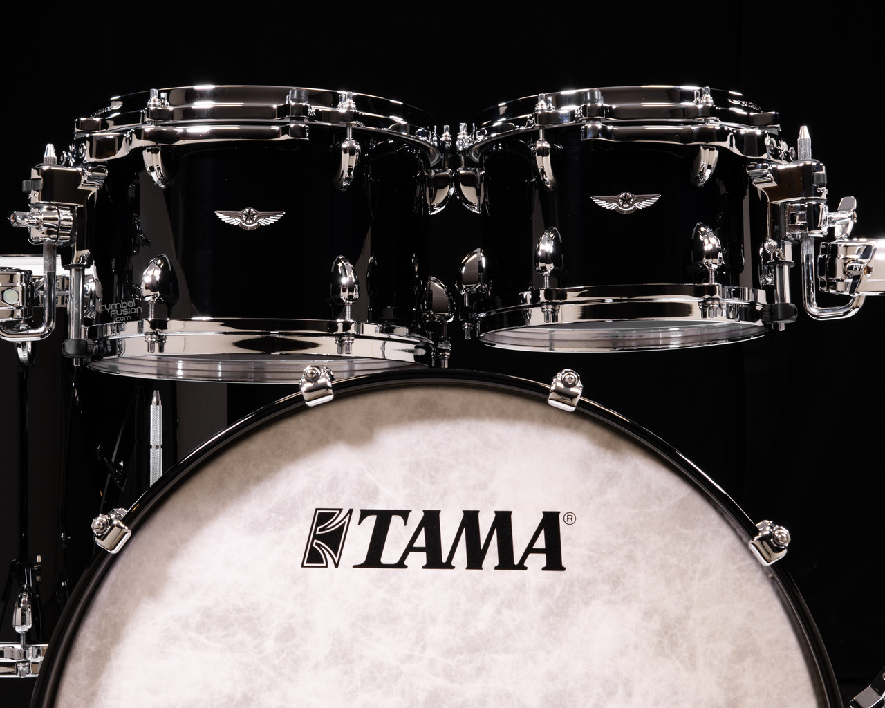 Tama Star Walnut 4pc Shell Pack - Piano Black Lacquer