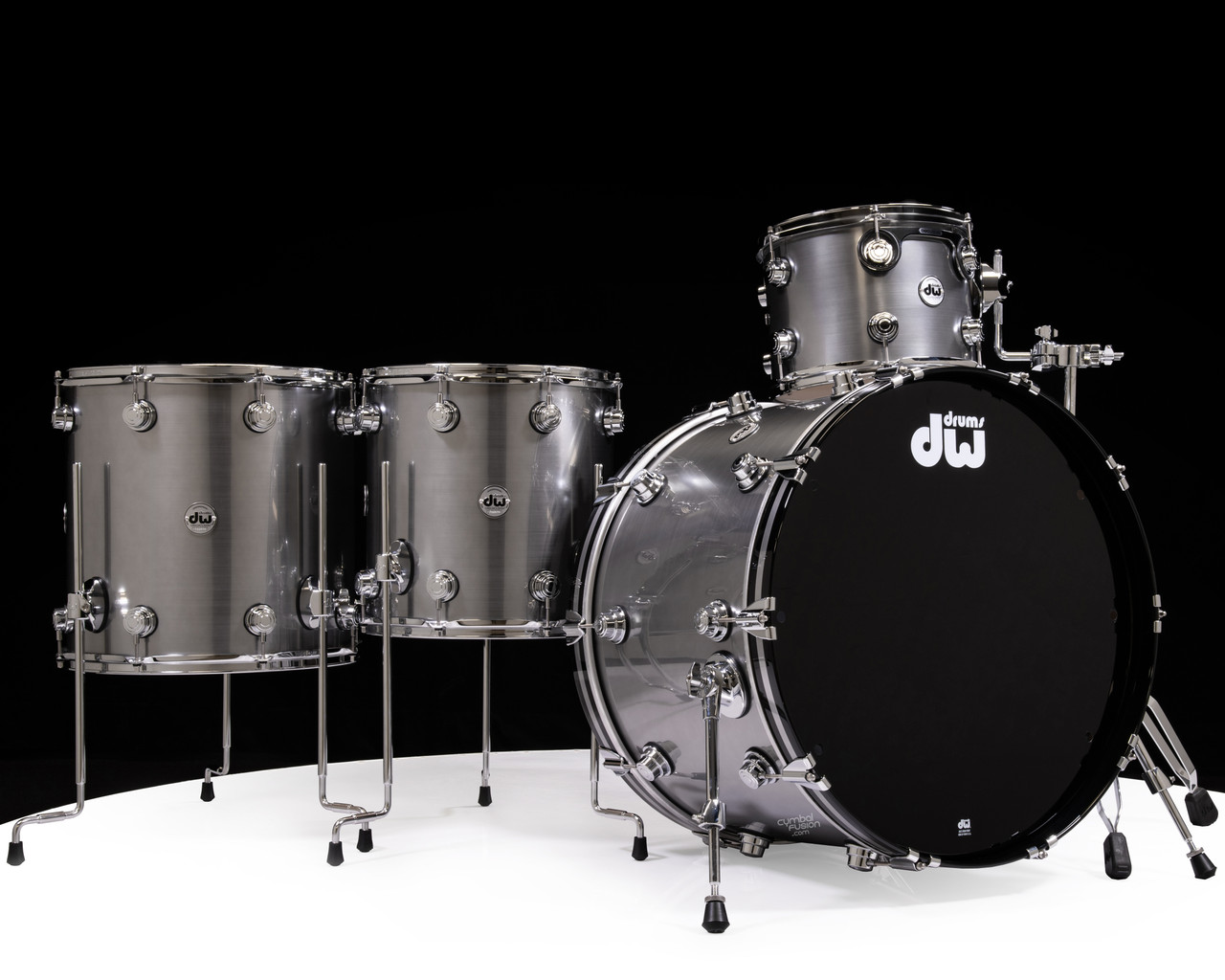 DW Collector's 4pc Maple SSC Kit - Stainless Steel Lacquer 12/14