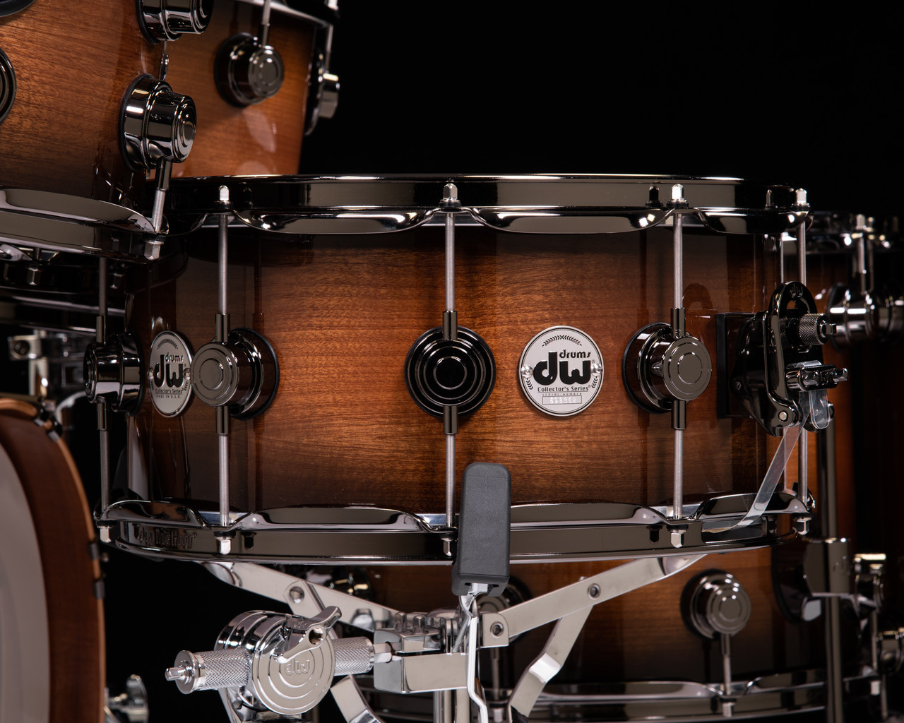 DW Collector's 7pc Mahogany Spruce - Candy Black Burst w/ Black