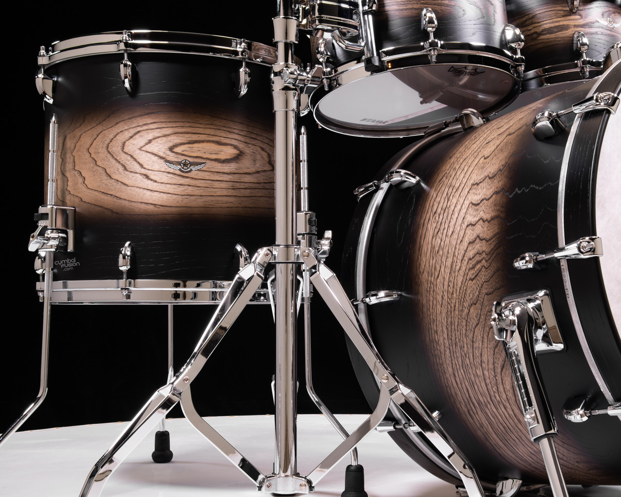 Tama Star Walnut 5pc Satin Black Japanese Sen Burst - CymbalFusion.com