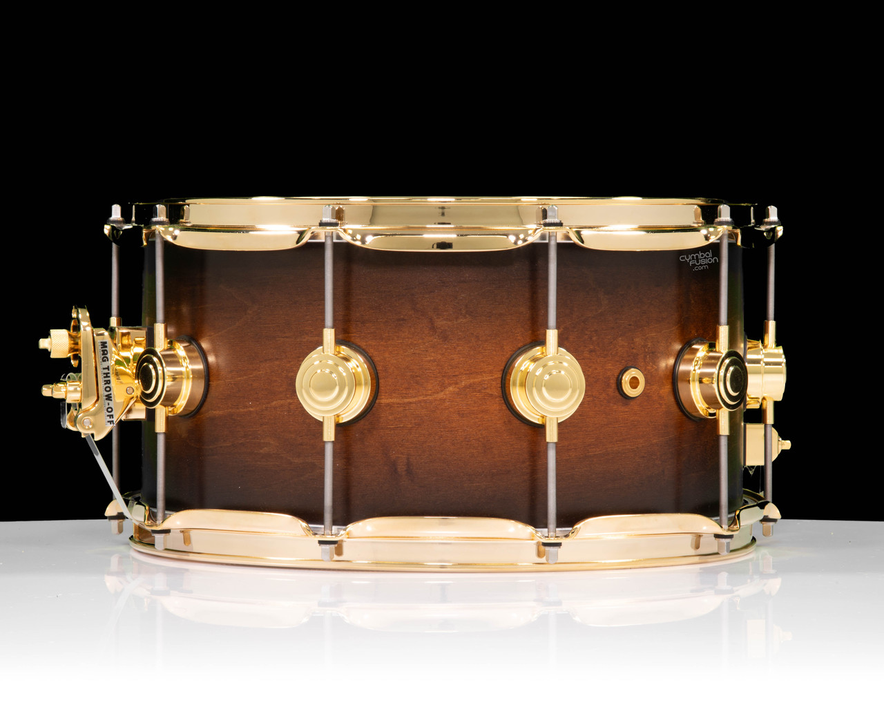 DW Collector's 7x14 SSC Maple Snare - Honey to Ebony Burst w/Gold