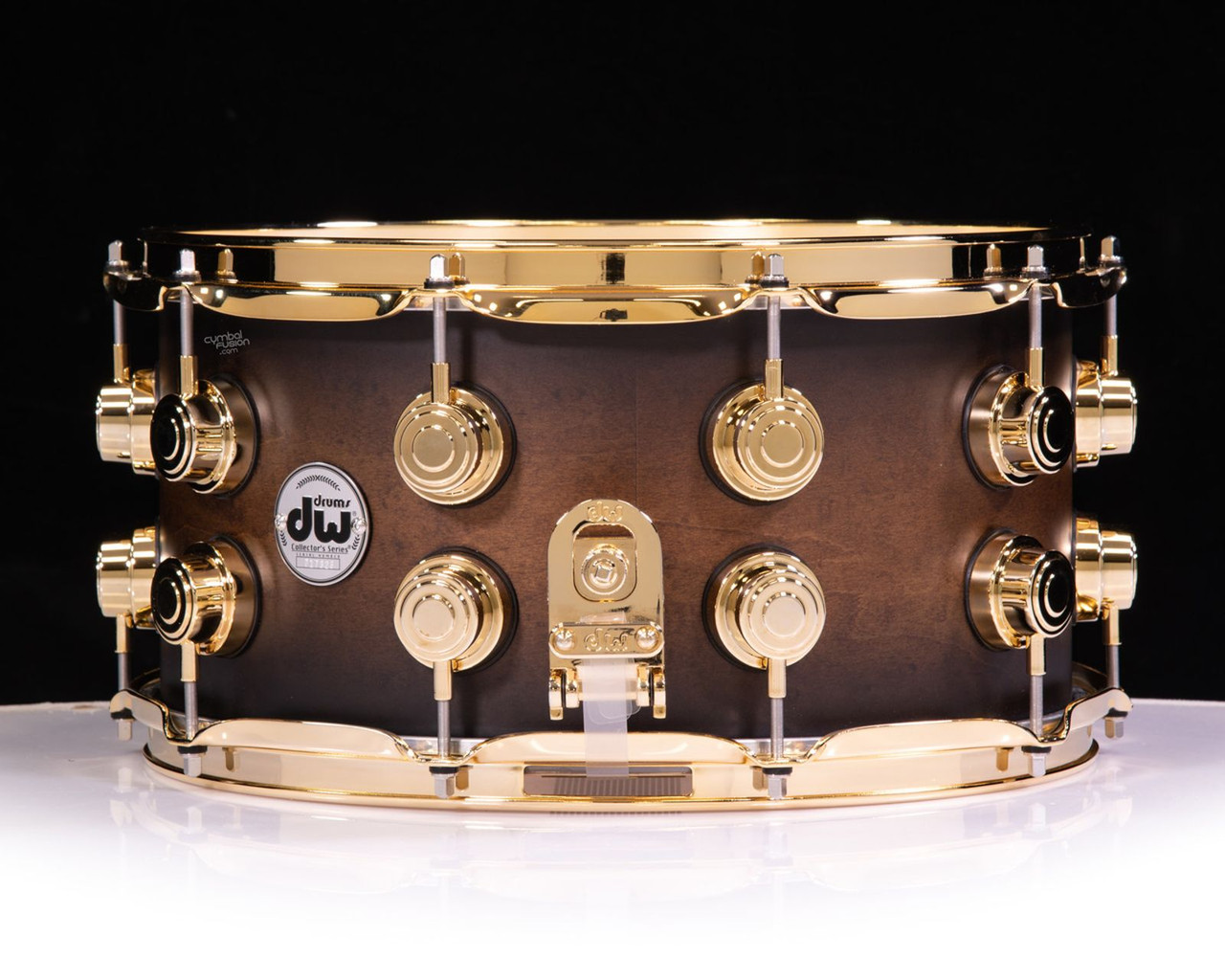 DW Collector's 7x14 SSC Maple Snare - Honey to Ebony Burst w/Gold