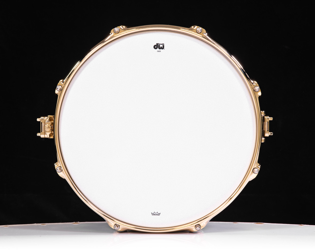 DW Collector's 6.5x14 Black Nickel over Brass 8-Lug Snare w/Gold