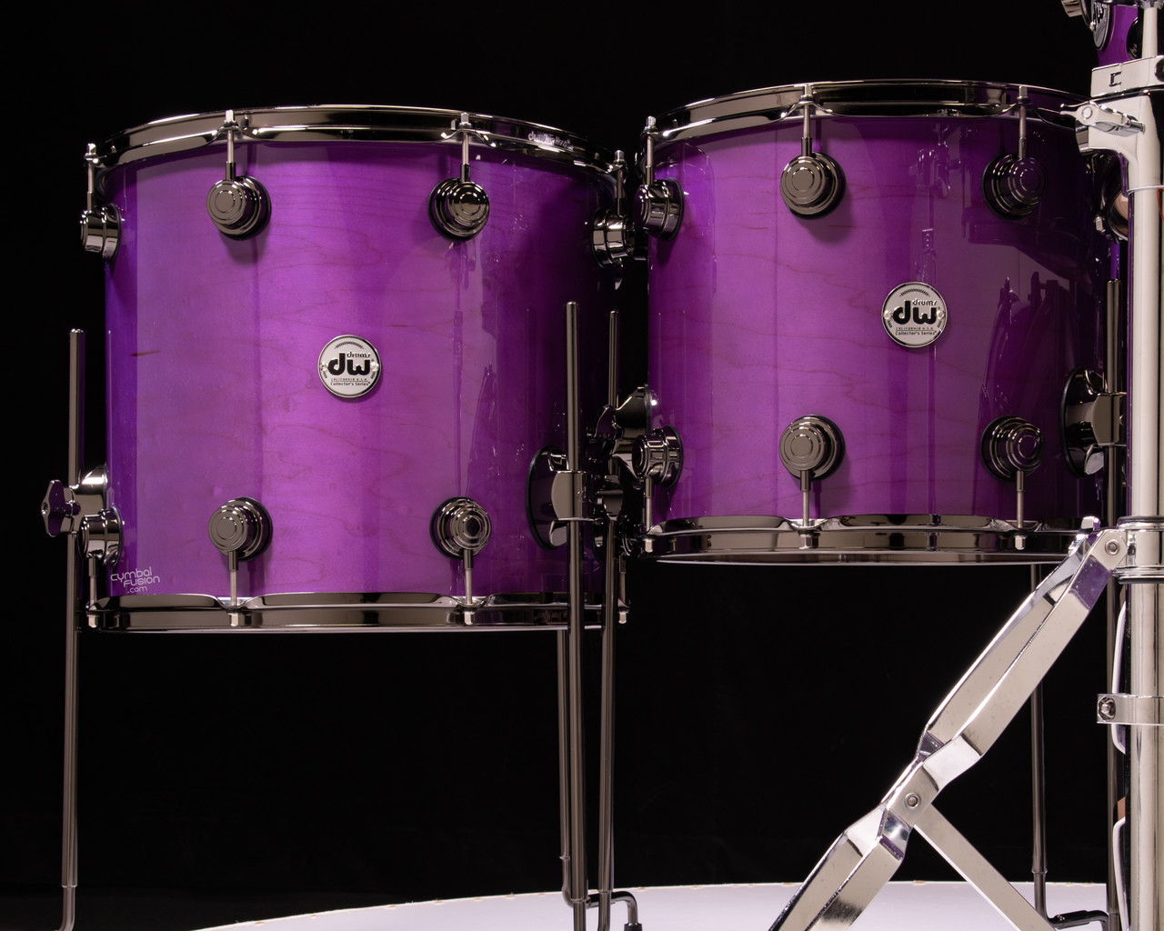 DW Collector's 6pc Maple SSC Kit - Ultraviolet Purple w/Black