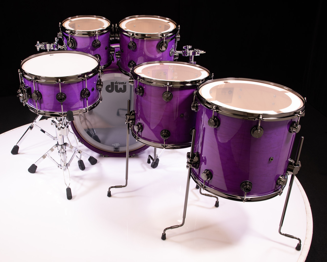 DW Collector's 6pc Maple SSC Kit - Ultraviolet Purple w/Black
