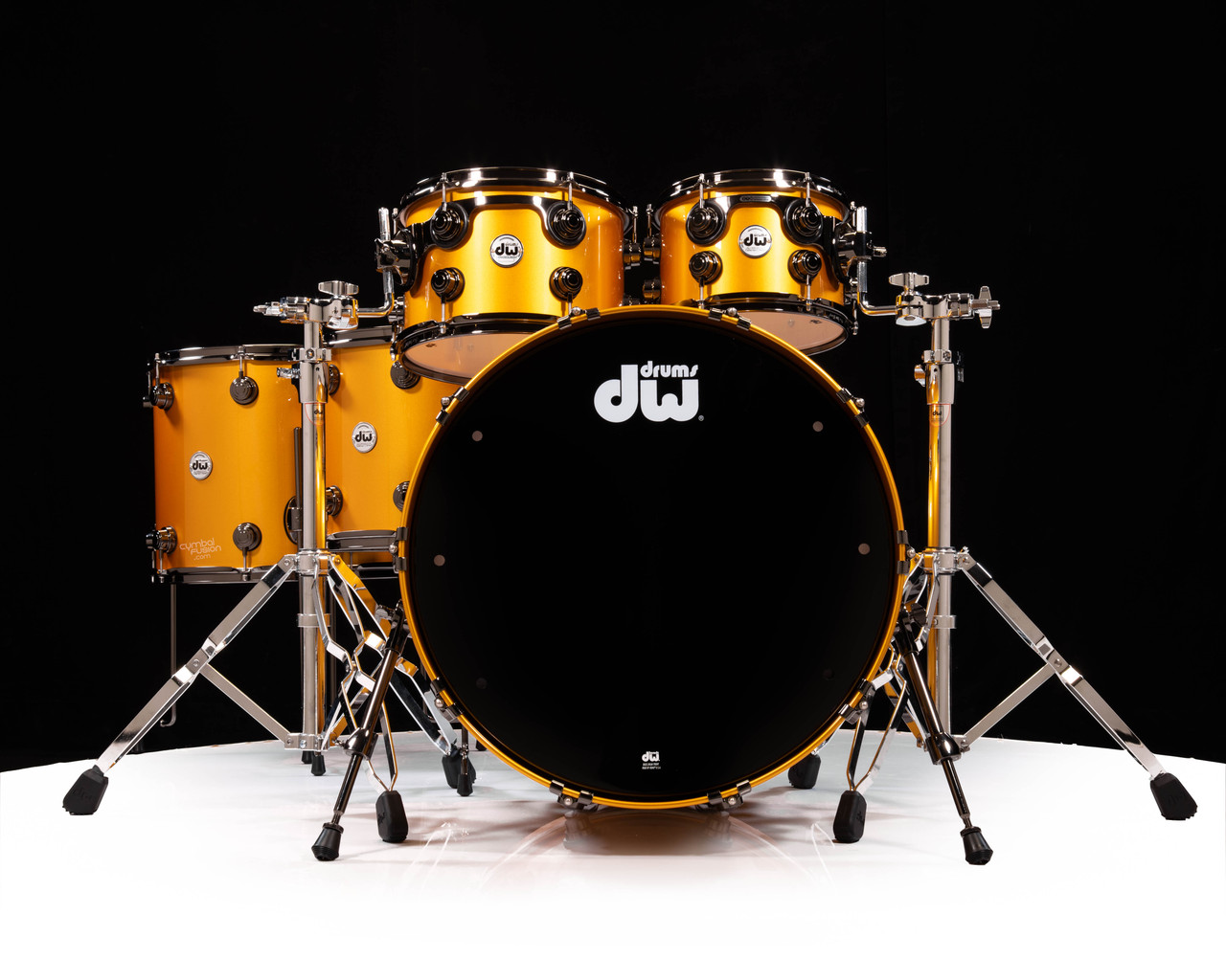 DW Collector's 5pc SSC Maple Kit - Vegas Gold Metallic 10/12/14/16