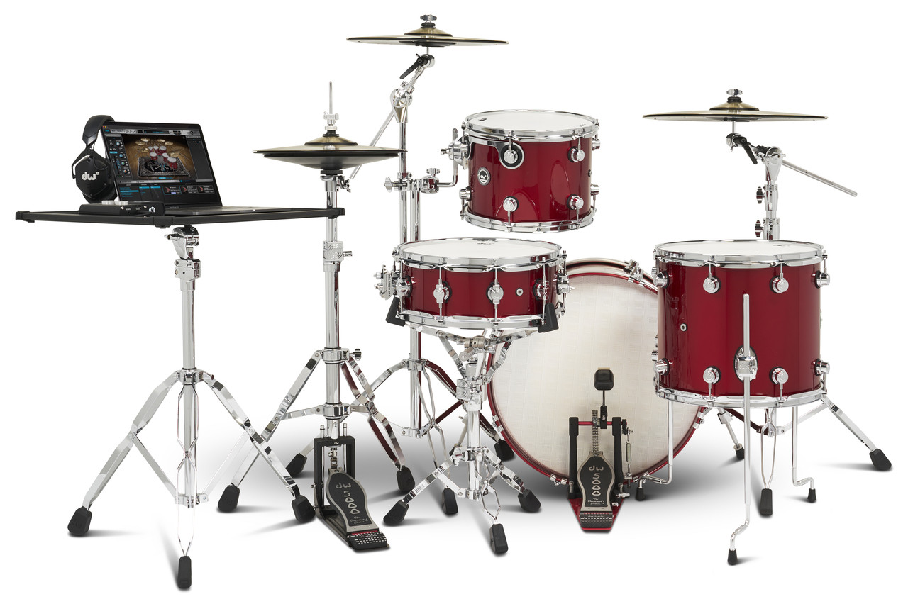 DWe 4-Piece Drum Kit Bundle - Black Cherry Metallic - CymbalFusion.com