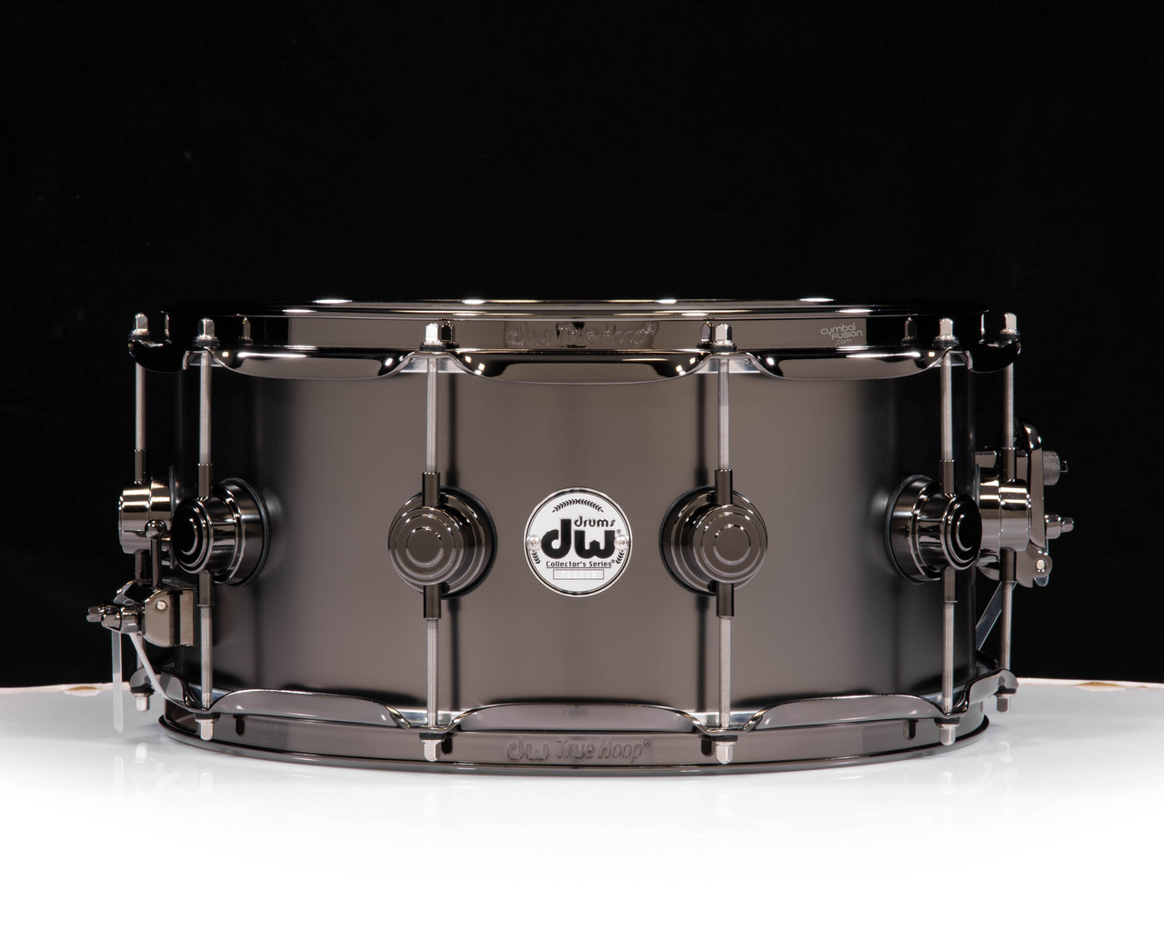 DW Collector's 6.5x14 Satin Black Nickel over Brass - Black Nickel