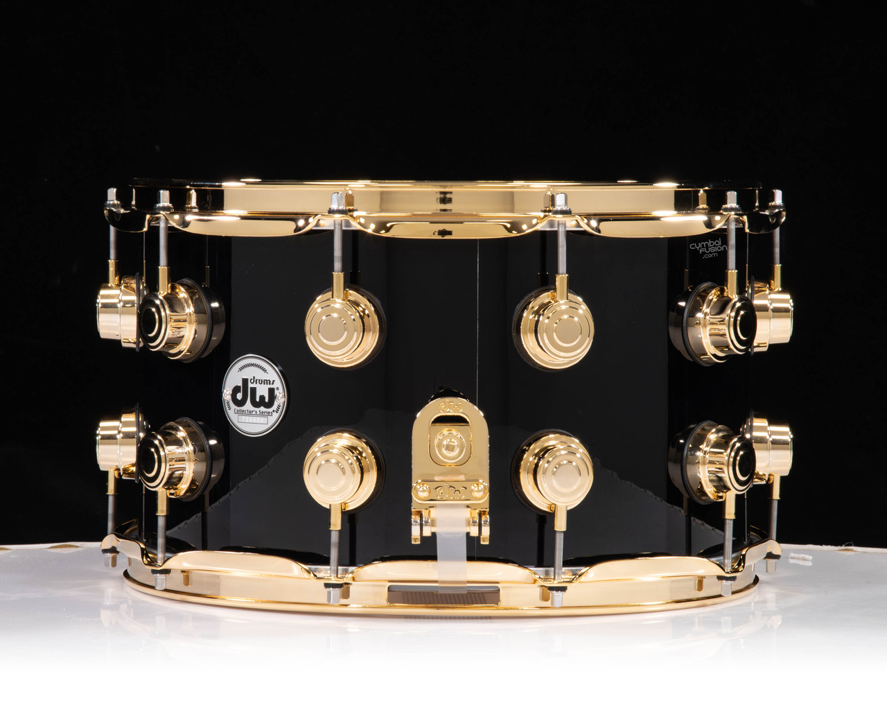 J.R. Bauman ヴィンテージ トルソー 14 1/2 DW Collector's Maple SSC Maple 8x14 Snare Drum - Gloss Black w