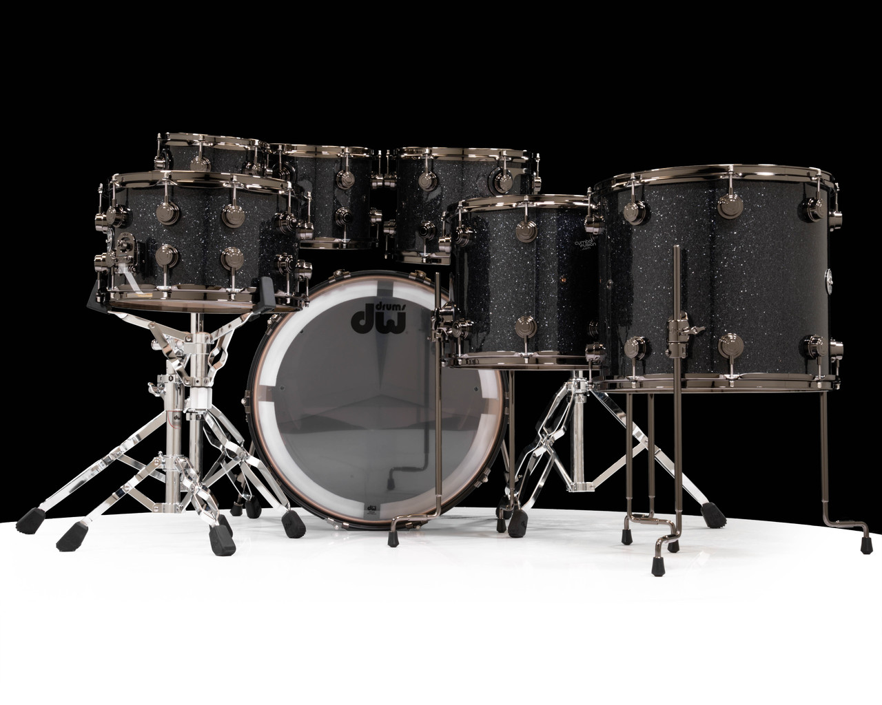 DW Collector's 7pc SSC Maple Shell Pack - Black Ice with Black