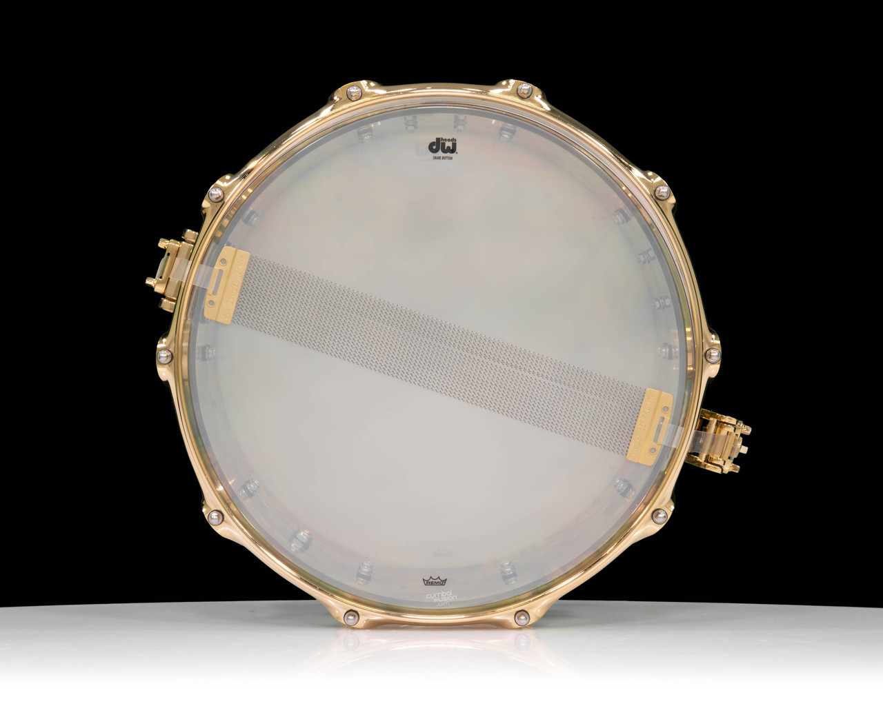 DW Collector's Stained Glass Dragon Acrylic 8x14 Snare - Gold