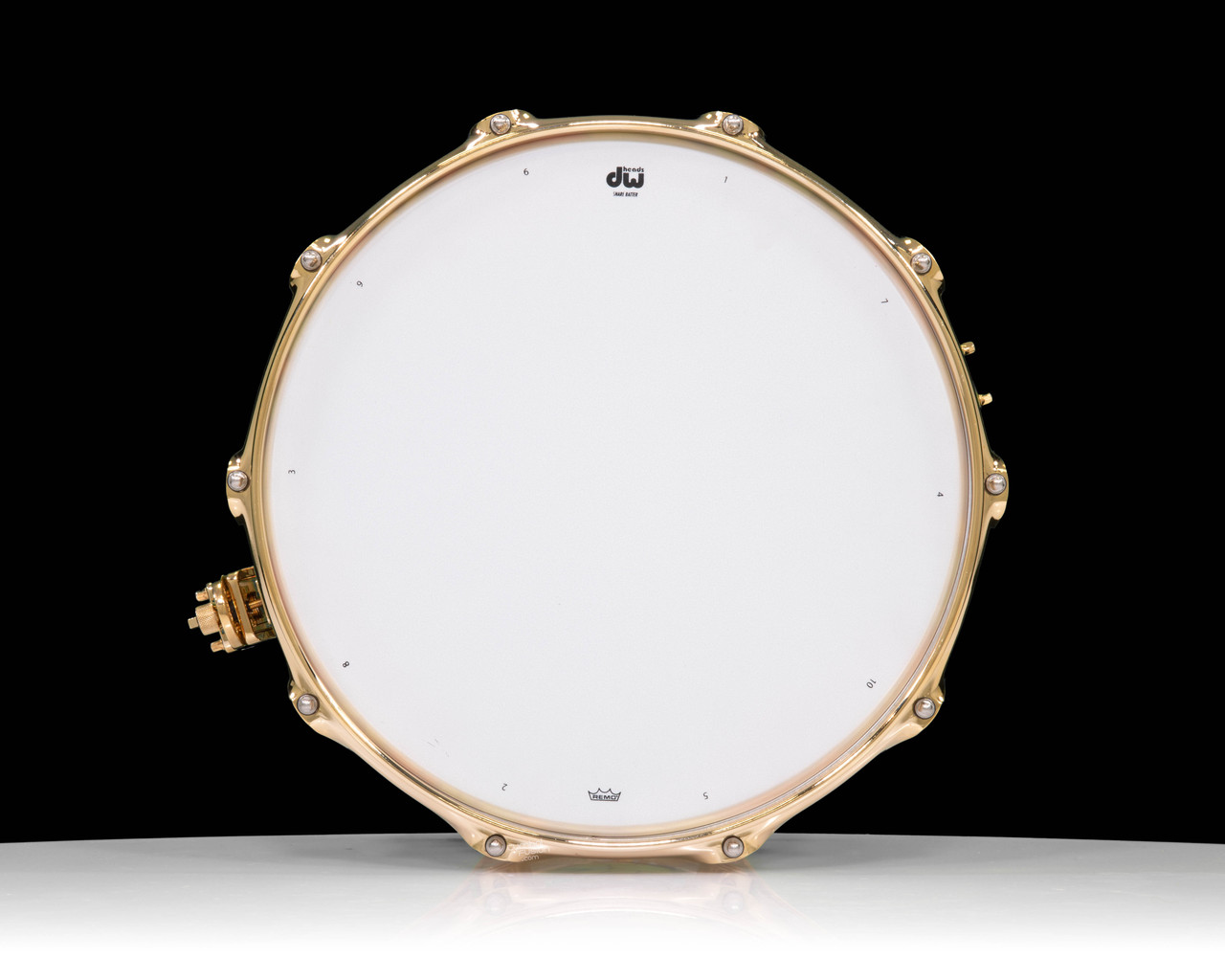 DW Collector's Stained Glass Dragon Acrylic 8x14 Snare - Gold