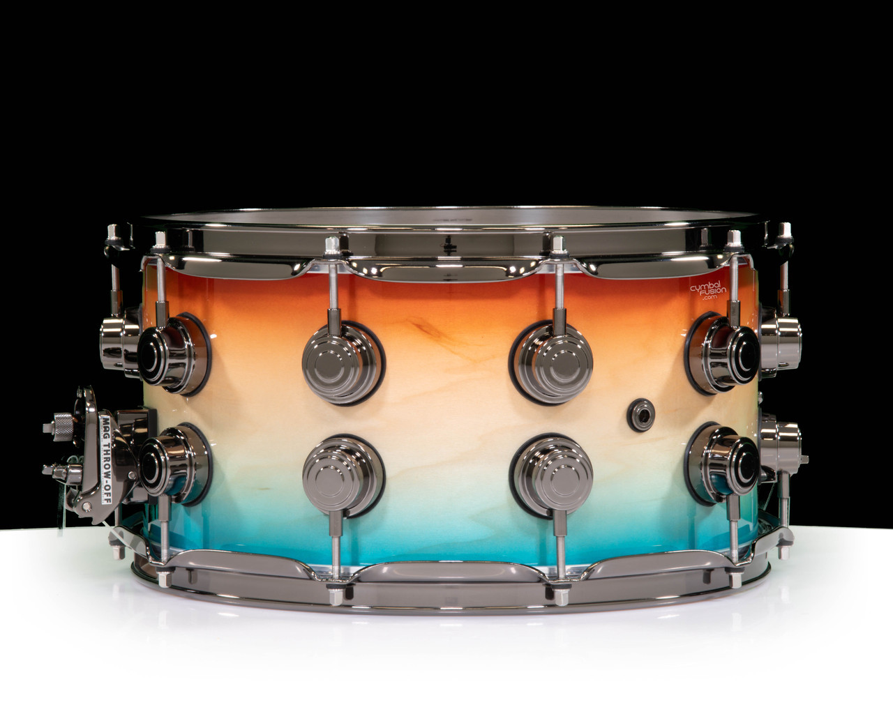 DW Collector's Series SSC Maple 8x14 Snare Drum Sunset to Ocean