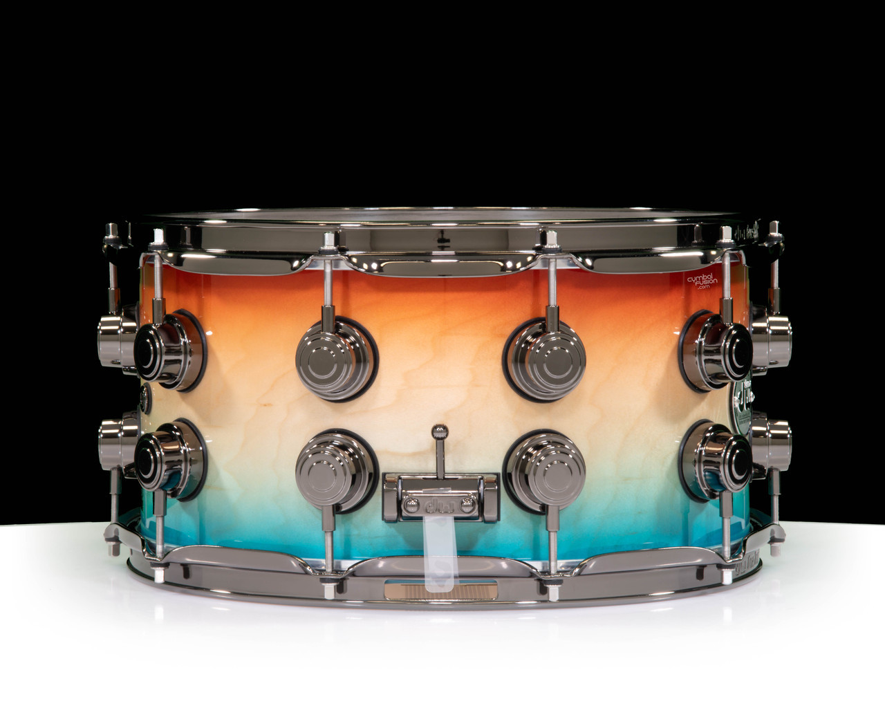 DW Collector's Series SSC Maple 8x14 Snare Drum Sunset to Ocean