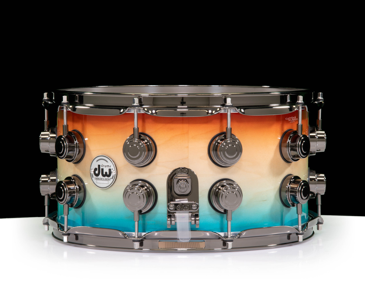 DW Collector's Series SSC Maple 8x14 Snare Drum Sunset to Ocean