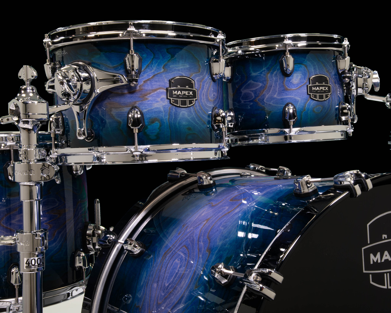 Mapex Saturn VI Studioease 5 Piece Shell Pack Without Snare Cobalt