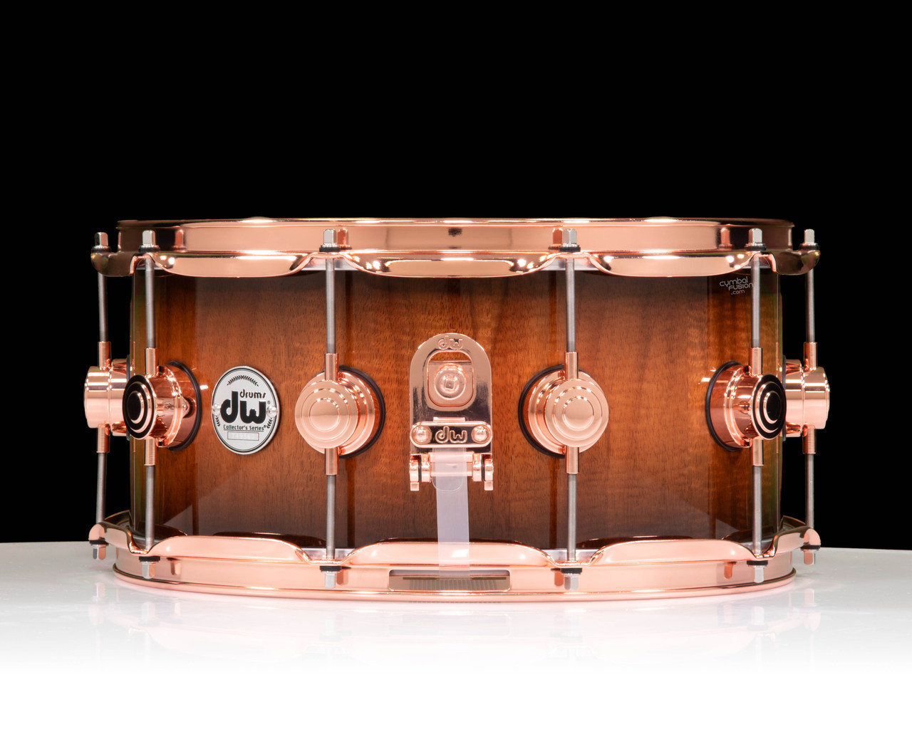 DW Collector's Series 6.5x14 Koa on 12ply VLT Shell with Copper