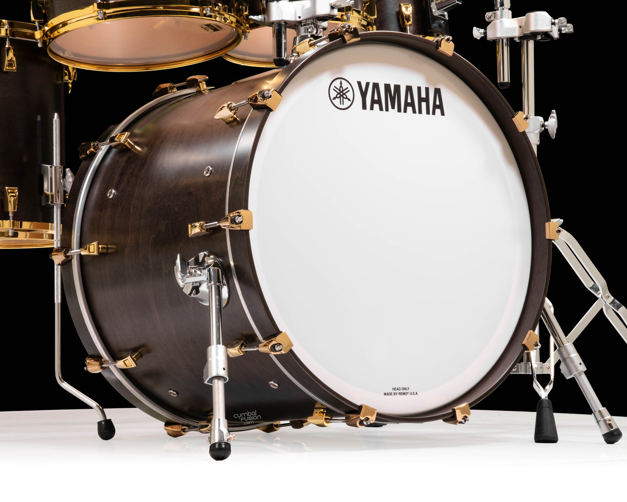 Yamaha PHX Hybrid Shell Drum Set 8/10/12/14/16/22 Matte Black Gold