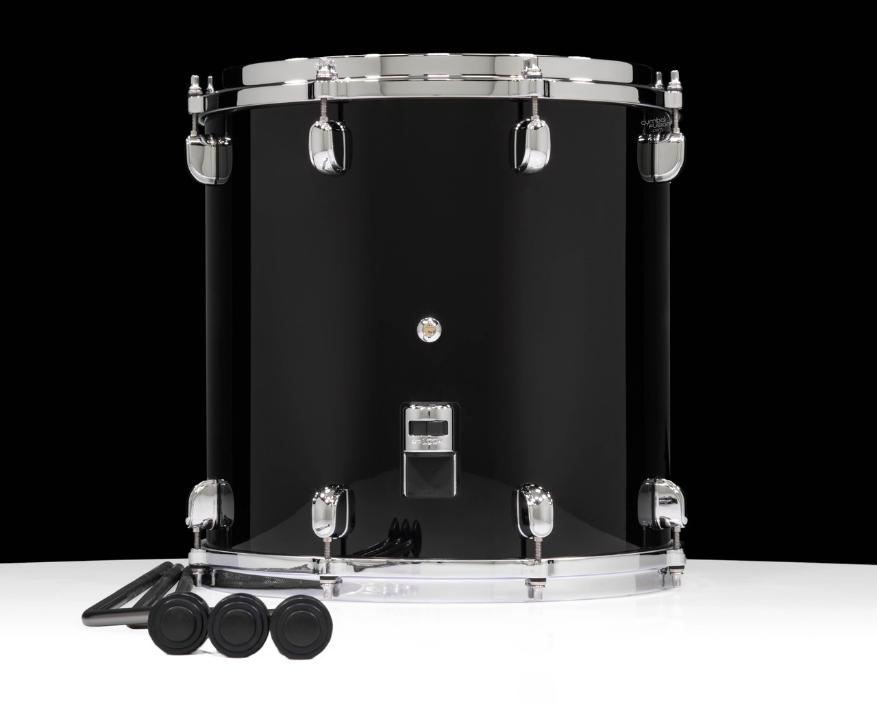 Tama Starclassic Maple 14”x14” Floor Tom – Piano Black w/ Chrome