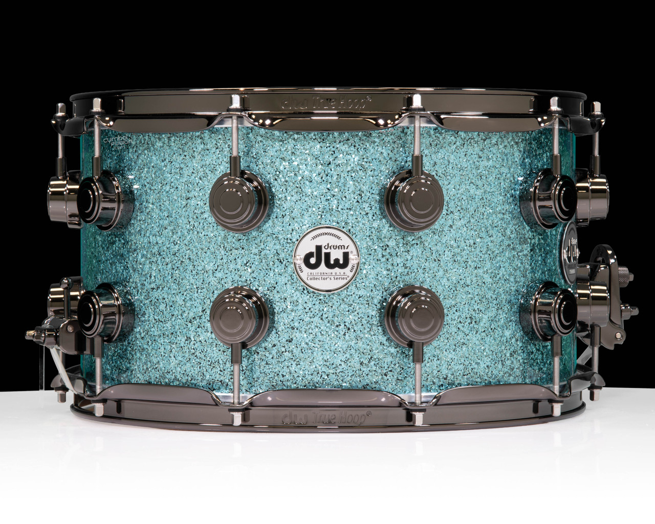 DW Collector's Series SSC Maple 14x8 Snare Drum - Aqua Glass