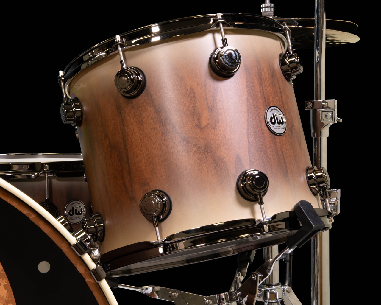 DW Collector's Series 5pc Prototype Kit - Hard Satin Burst Over Walnut