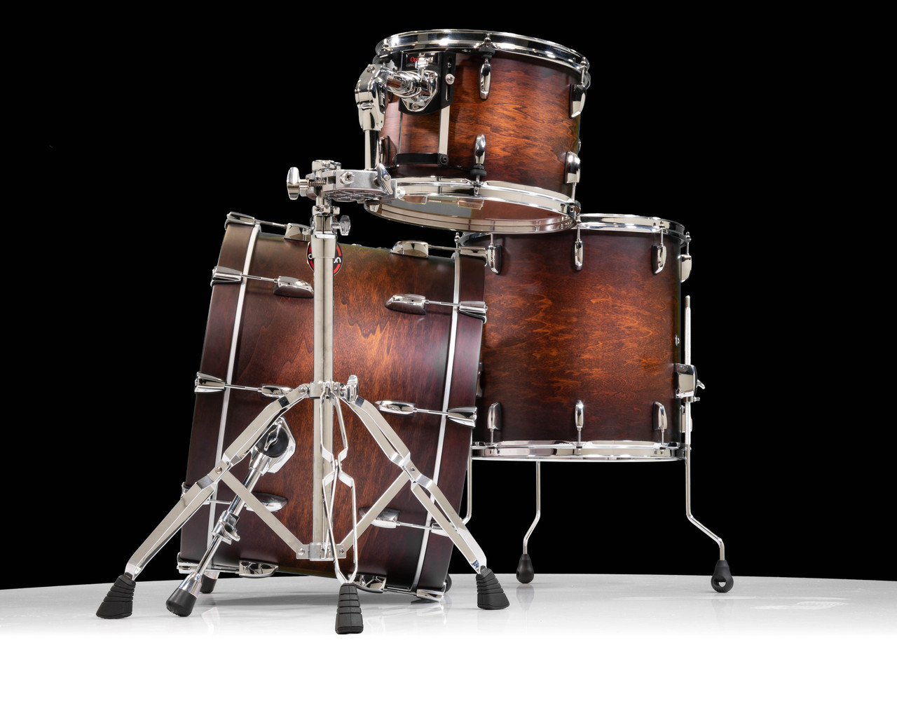 Used Pearl Wood/Fiberglass 3pc - Satin Cocoa Burst