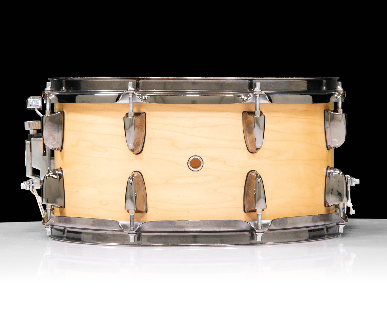 Used Yamaha Steve Jordan 13x6.5 Maple Sig Snare Made in Japan. w/ Case