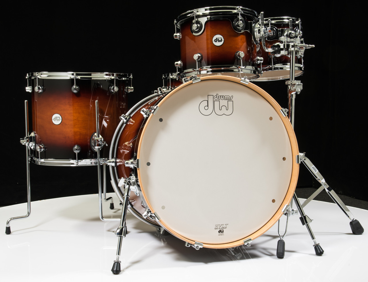 dw collectors tobacco burst DW Design Series Drum Set 22/10/12/16/14