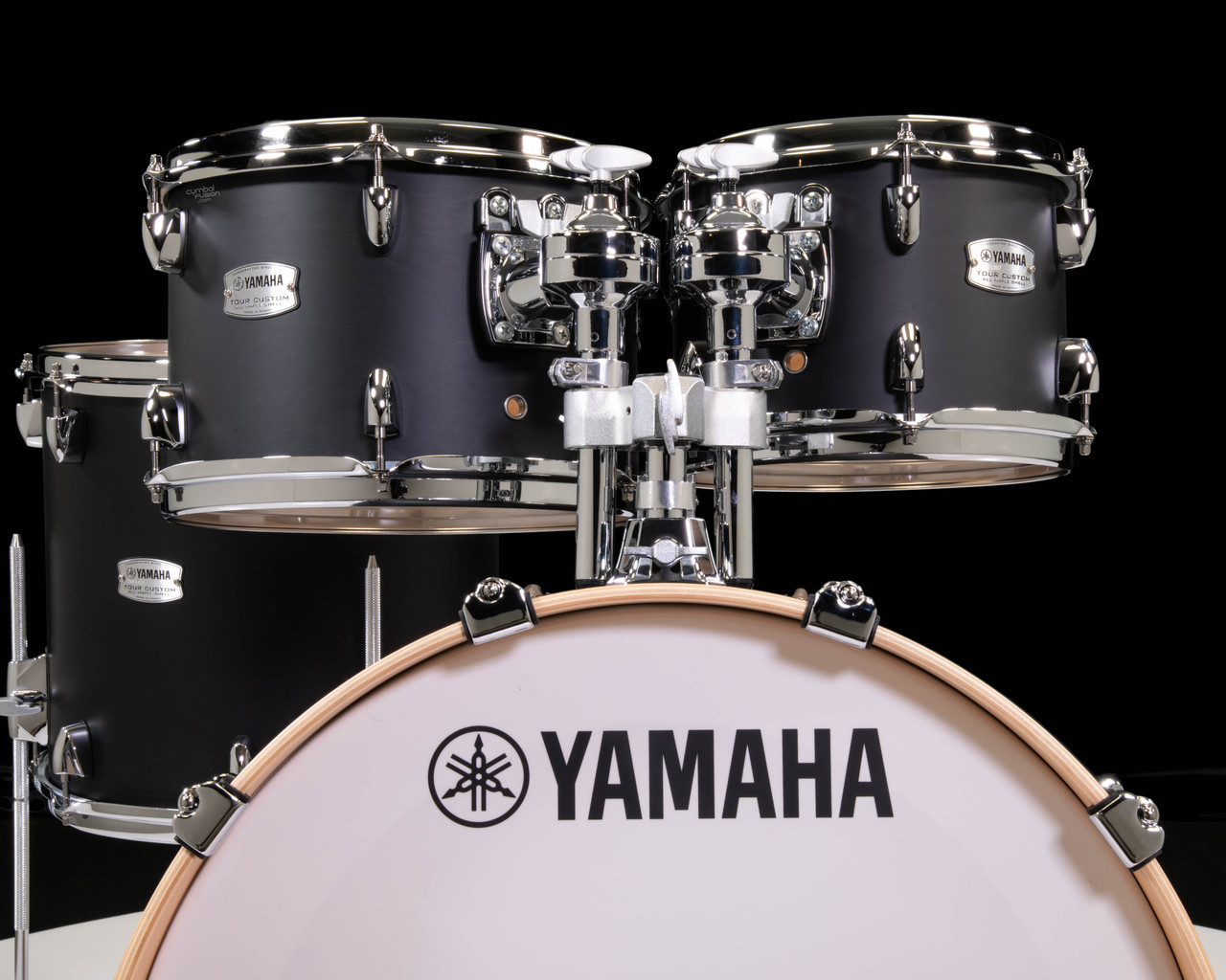 Yamaha Tour Custom 4pc Shell Pack 10/12/14/20- Licorice Satin