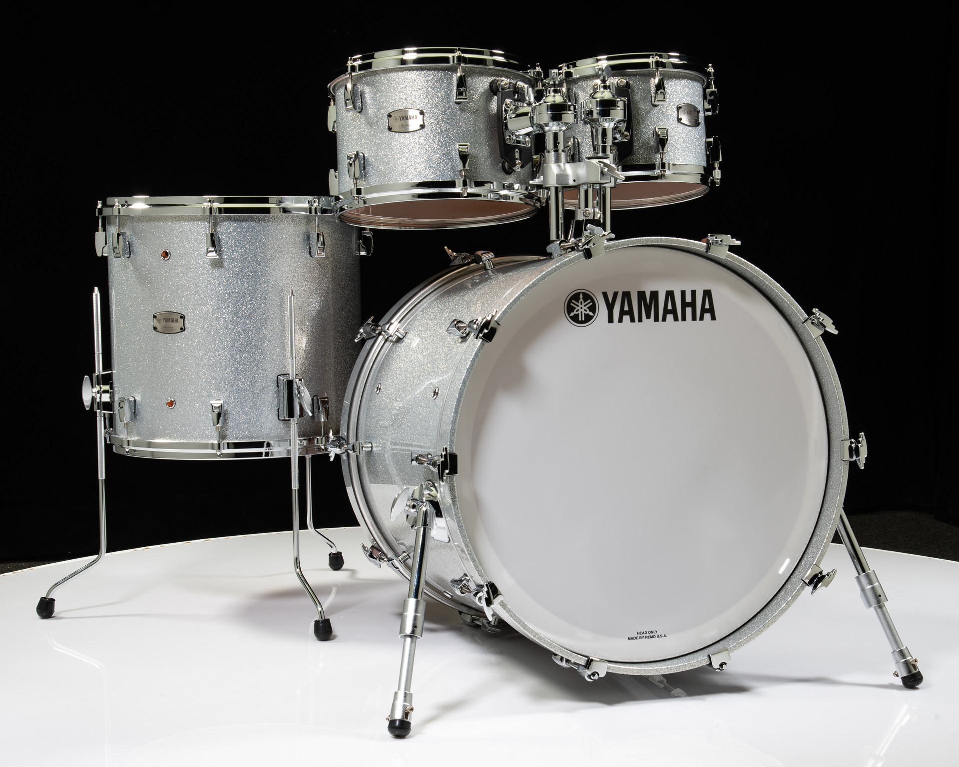Yamaha Absolute Hybrid Maple 4pc 10/12/16/22 Silver Sparkle