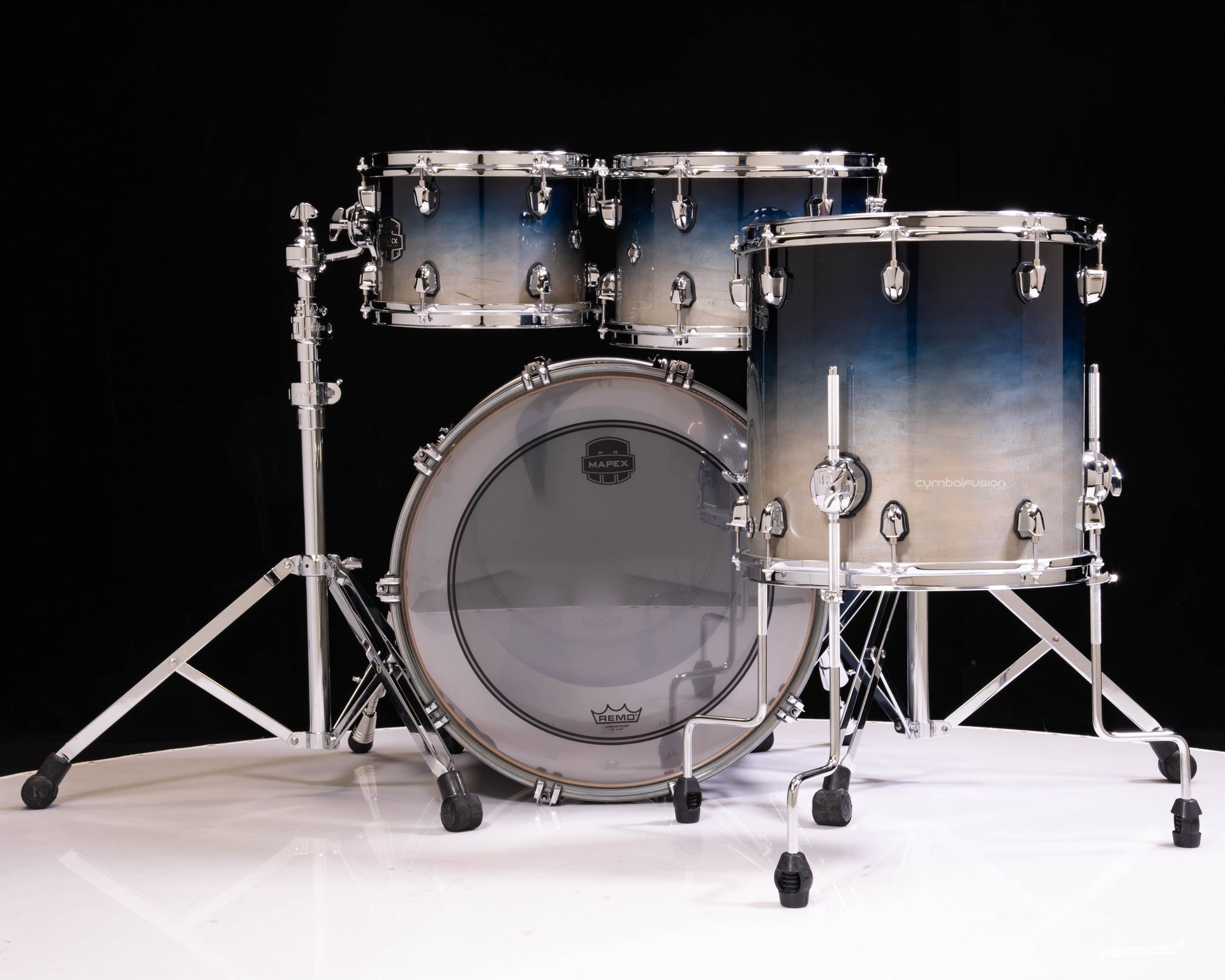 Mapex Saturn 4pc Fusion Shell Pack - Teal Blue Fade